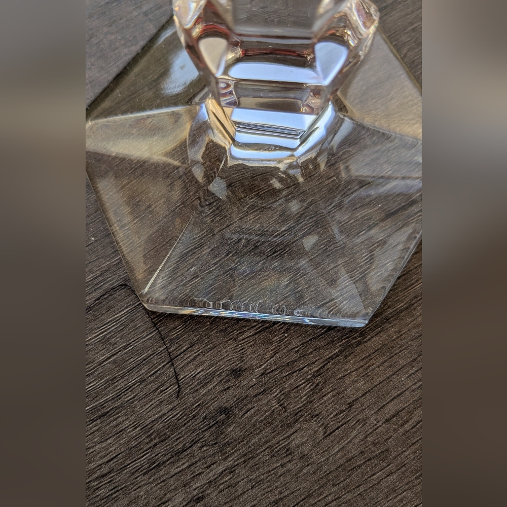 Steuben Crystal Candlestick 7" Pair - Picture 8 of 8